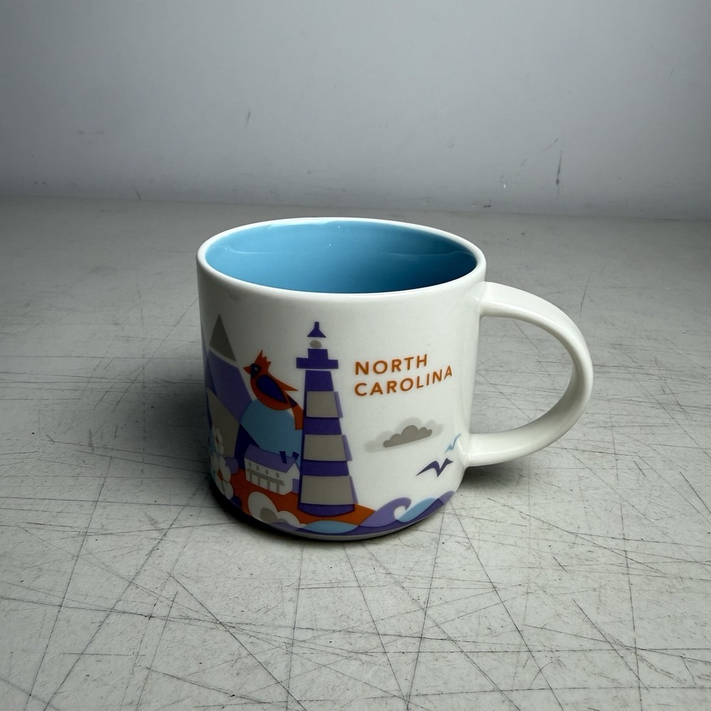 Starbucks North Carolina NC You Are Here Collection Coffe Cup/Mug 14 Fl Oz